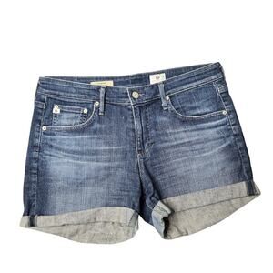 AG Adriano Goldschmied Hailey Ex-Boyfriend Roll-Up Shorts Size 29